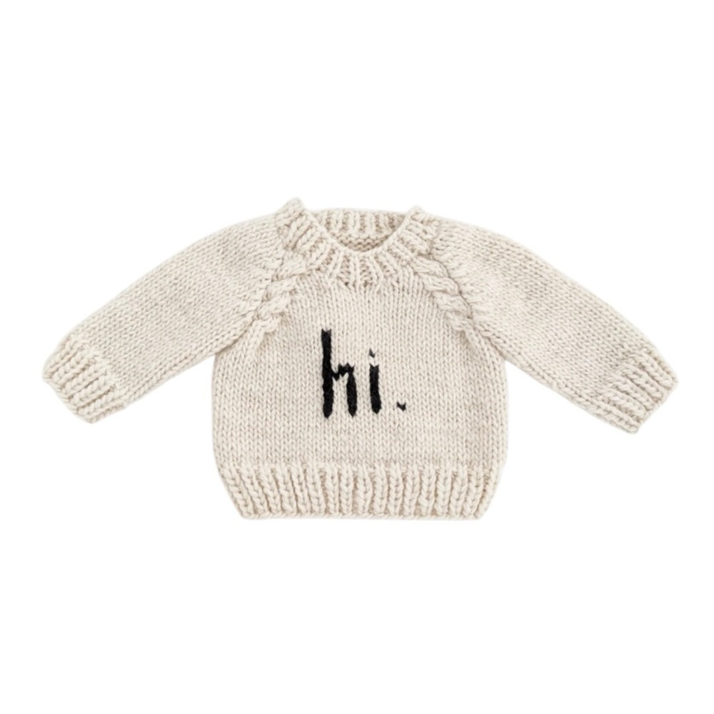 Huggalugs hi. Black Crew Neck Sweater